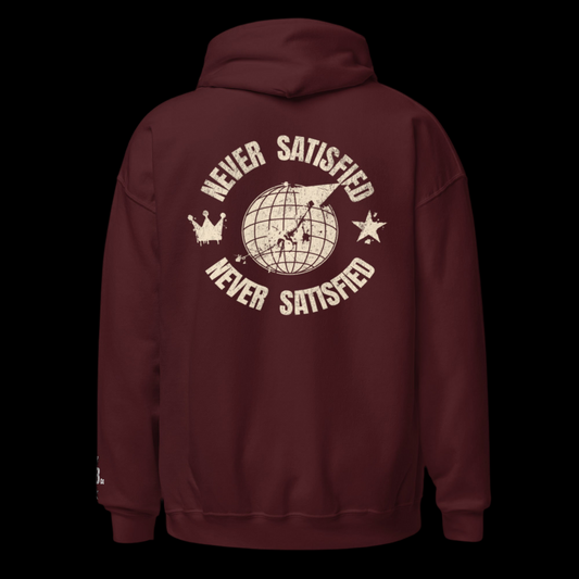 NEVER SATISFIED HOODIE 2
